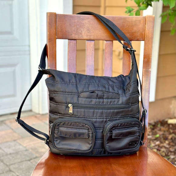 lug Bags Lug Zipliner Rfidblocking Convertible Crossbody Bag Black